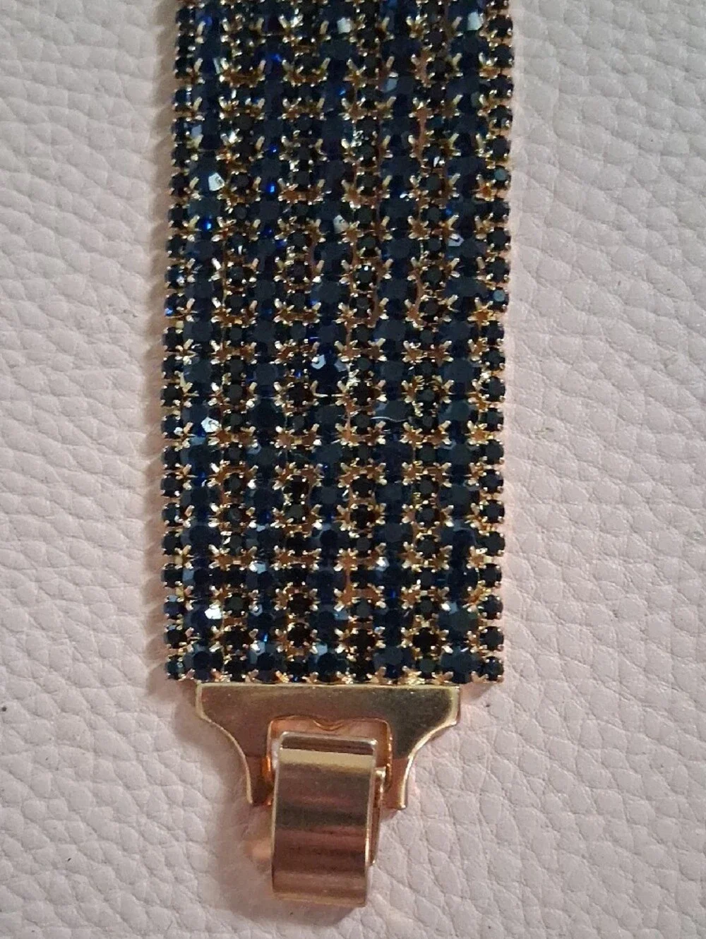 Beaded Black and Gold Statement Bracelet - Women Accessories